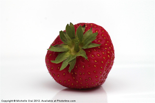Single Strawberry Picture Board by Michelle Orai