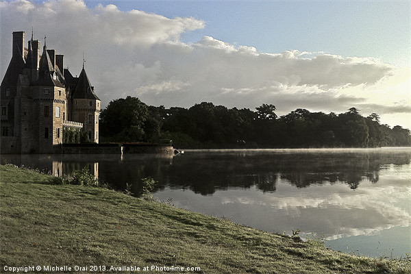 Mist on the lake Picture Board by Michelle Orai