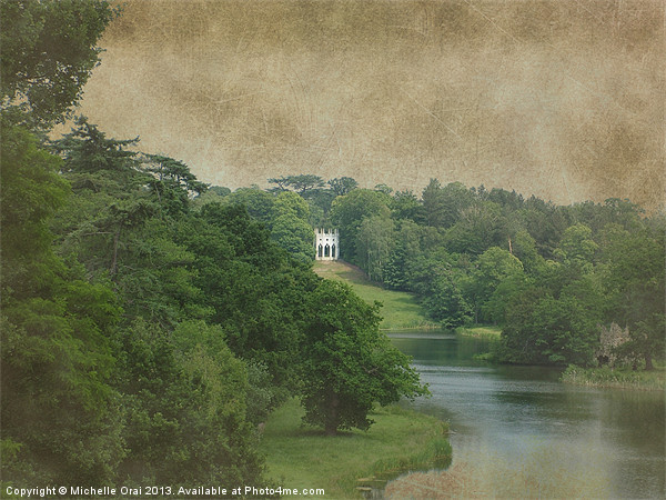 Painshill Park Folly Picture Board by Michelle Orai