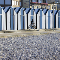 Buy canvas prints of Beach Huts by Michelle Orai