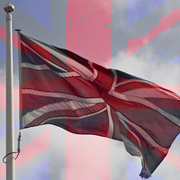 Buy canvas prints of Faded Union Jack by Michelle Orai