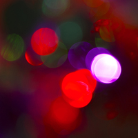 Buy canvas prints of Christmas Bokeh Reds by Michelle Orai