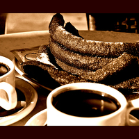 Buy canvas prints of Chocolate and Churros by Michelle Orai
