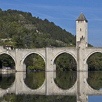 Buy canvas prints of Pont Valentre, Cahors, France by Michelle Orai