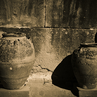 Buy canvas prints of Ancient Minoan Storage pots by Rod Ohlsson