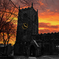 Buy canvas prints of Skipton Curch by Ade Robbins
