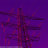 Buy canvas prints of Purple Pylon by Ade Robbins