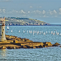 Buy canvas prints of Plymouth Sailing club by Ade Robbins