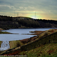 Buy canvas prints of Sunrise over Reservoir by Ade Robbins