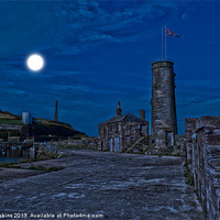 Buy canvas prints of Moonlit Whitehaven by Ade Robbins