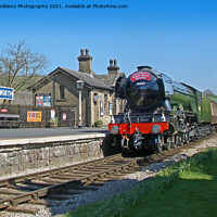 Buy canvas prints of The Flying Scotsman At Oakworth Station 2 by Colin Williams Photography