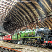 Buy canvas prints of  The Scarborough Spa Express At York Station 1 by Colin Williams Photography