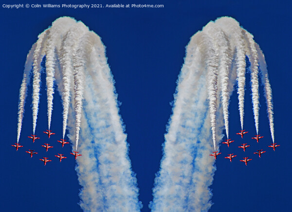  The Red Arrows Farnborough 2014 Picture Board by Colin Williams Photography
