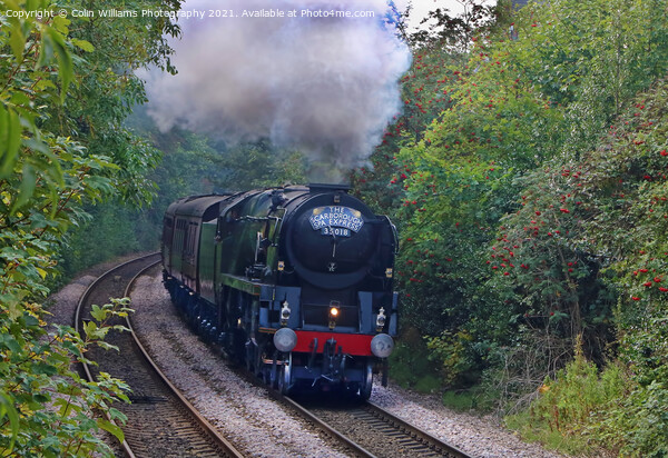 The Scarborough Spa Express Leaving York 2 Picture Board by Colin Williams Photography
