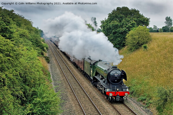 60103 The Flying Scotsman in  Crofton West Yorkshi Picture Board by Colin Williams Photography