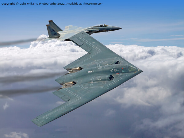 Northrop Grumman B-2 Spirit Stealth Bomber - RIAT  Picture Board by Colin Williams Photography