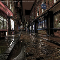 Buy canvas prints of The Shambles Reflections York 2 by Colin Williams Photography