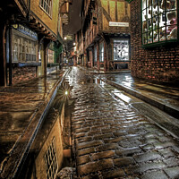 Buy canvas prints of The Shambles Reflections York 3 by Colin Williams Photography