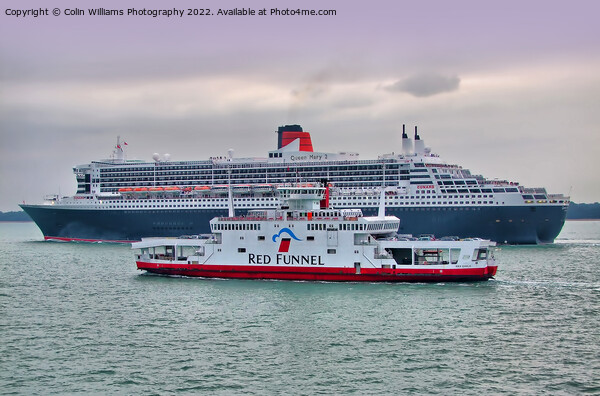 The Cunard Queen Mary 2 Picture Board by Colin Williams Photography