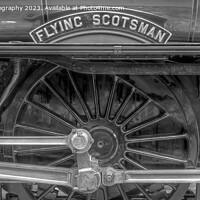 Buy canvas prints of The Return Of The Flying Scotsman 3 BW by Colin Williams Photography