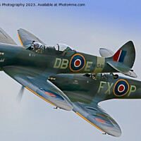 Buy canvas prints of Majestic Spitfires in Flight by Colin Williams Photography