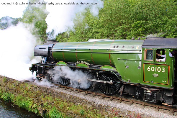 Flying Scotsman 60103 Centenary KWVR - 4 Picture Board by Colin Williams Photography
