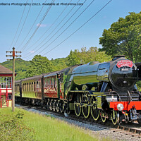 Buy canvas prints of Flying Scotsman 60103 Centenary KWVR - 10 by Colin Williams Photography