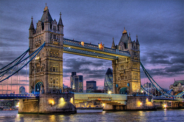 Tower Bridge And The City Picture Board by Colin Williams Photography