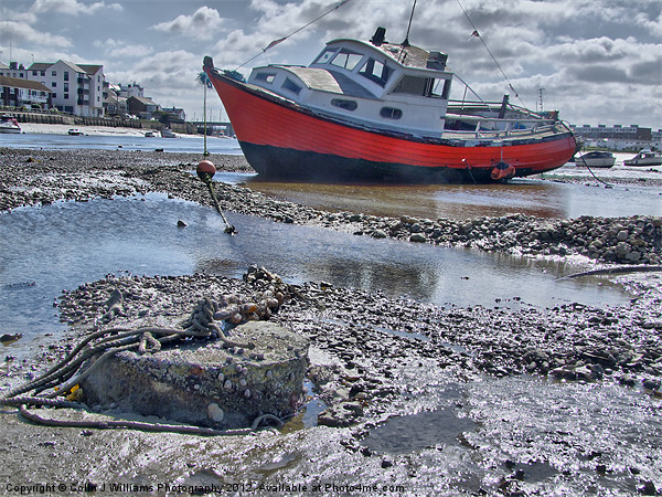 Low Tide Shoreham Picture Board by Colin Williams Photography