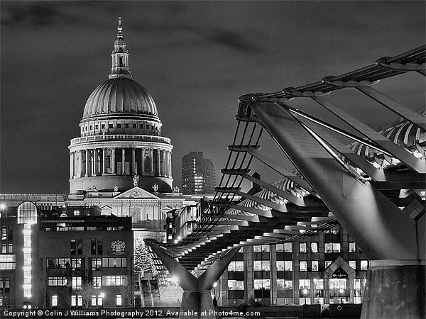 Walkway To St Pauls Picture Board by Colin Williams Photography