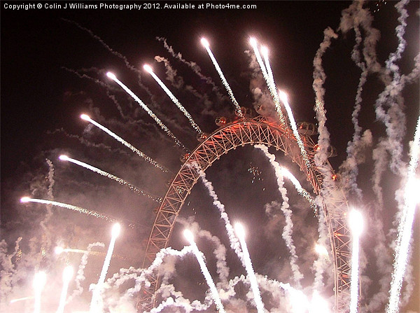 New Years The Eye London Picture Board by Colin Williams Photography