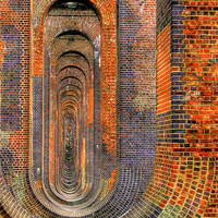 Buy canvas prints of Balcombe Viaduct Pierced Piers 1 by Colin Williams Photography