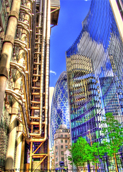 Reflections in the City of London. Picture Board by Colin Williams Photography