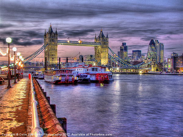 Tower Bridge From Butlers Wharf Picture Board by Colin Williams Photography