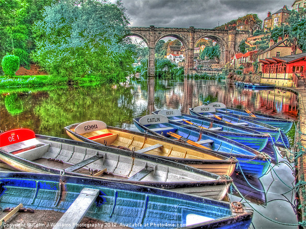 Knaresborough Rowing Boats 1 Picture Board by Colin Williams Photography