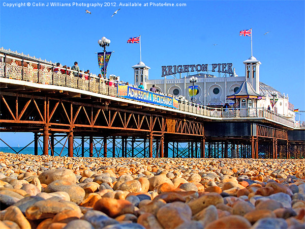 Brighton Beach And Pier Picture Board by Colin Williams Photography