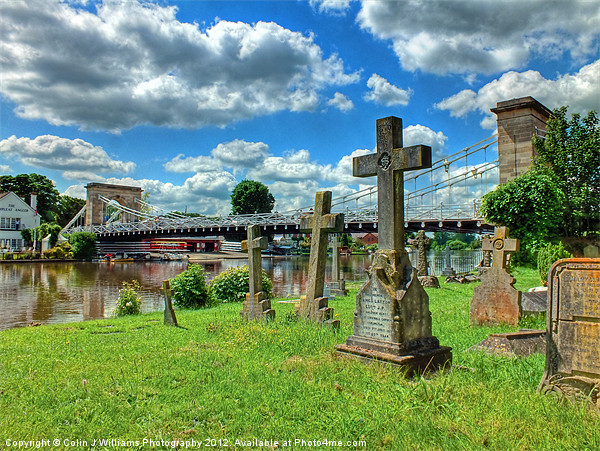 Marlow Bridge and All Saints Graveyard Picture Board by Colin Williams Photography