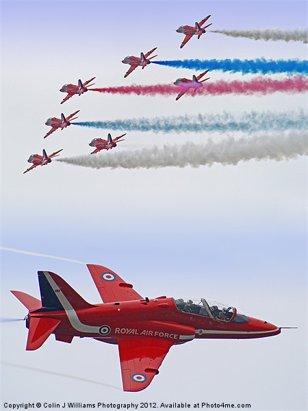 The Red Arrows - Farnborough 2012 Picture Board by Colin Williams Photography