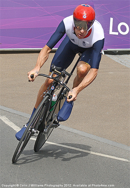 Bradley Wiggins  - Going For Gold - London 2012 Picture Board by Colin Williams Photography