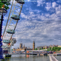 Buy canvas prints of The London Eye, And Westminster by Colin Williams Photography