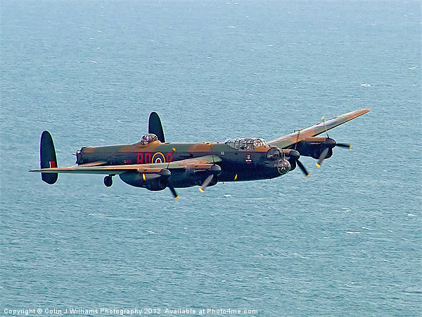 BBMF Lancaster Beachy Head Picture Board by Colin Williams Photography