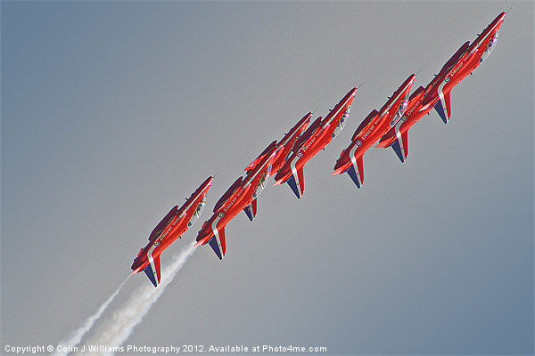 Red Arrows - Dunsfold 2012 Picture Board by Colin Williams Photography