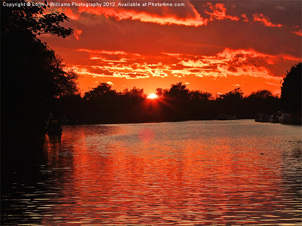Red Sky at Night Picture Board by Colin Williams Photography