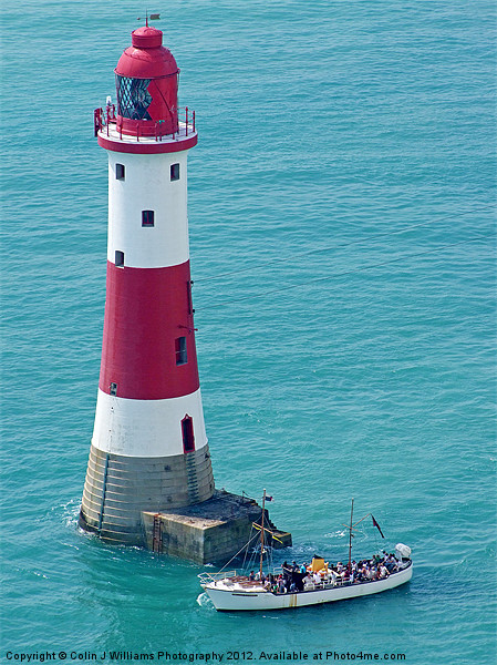 Boat Trip to Beachy Head Lighthouse Picture Board by Colin Williams Photography