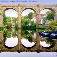 Buy canvas prints of Knaresborough Reflections by Colin Williams Photography