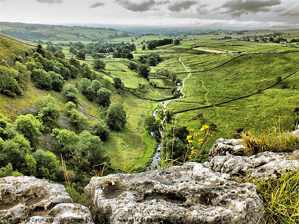 Malham Cove The View. Picture Board by Colin Williams Photography
