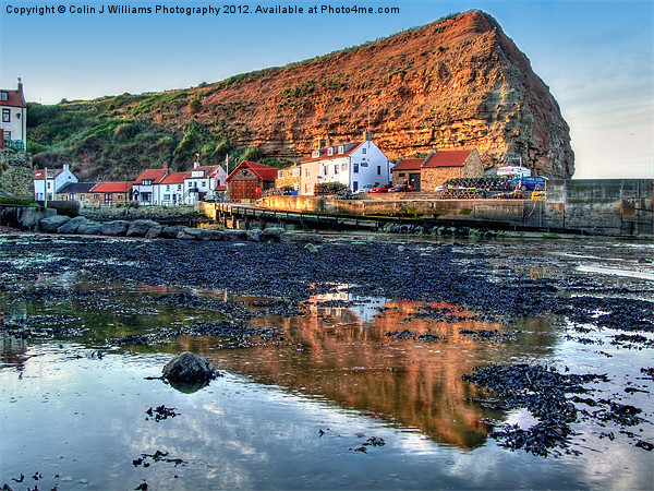 Incoming Tide Staithes Picture Board by Colin Williams Photography
