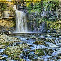 Buy canvas prints of Thornton Force Ingleton by Colin Williams Photography