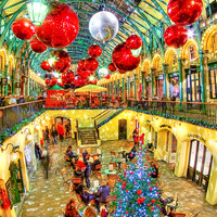 Buy canvas prints of A Festive Covent Garden by Colin Williams Photography