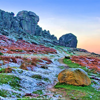 Buy canvas prints of Cow And Calf Rocks Ilkley by Colin Williams Photography